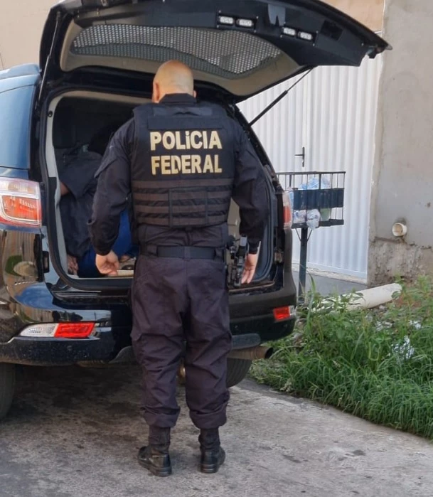 A PF cumpriu um mandado de prisão em Caxias. (Foto: Divulgação/Polícia Federal)