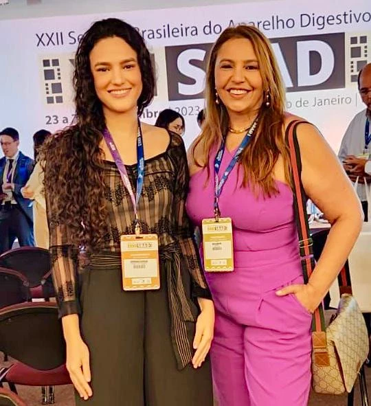 Presenças do Maranhão na XXII Semana Brasileira do Aparelho Digestivo, no Rio de Janeiro: Giovanna Azevedo Gomes e Keila Matos