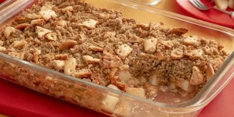 Crumble de pera.