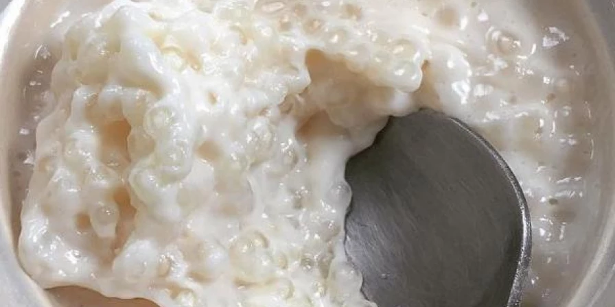 Mingau de tapioca.