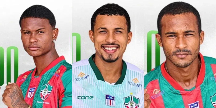 O volante Victor Pereira, o meia Milton Santa Helena e o atacante Marcelinho estão de volta ao Pinheiro.