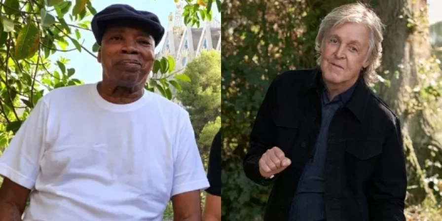 Milton encontrou com Paul McCartney, no domingo (3), em Minas Gerais.