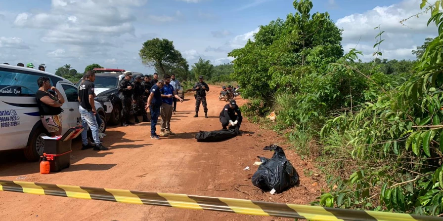 Após os crimes, os corpos foram jogados às margens da Estrada do Arroz.