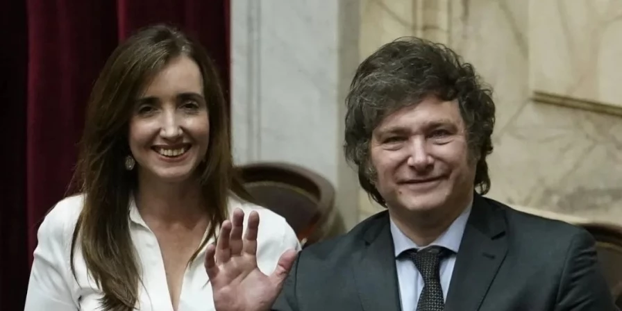 Victoria Villarrue e Javier Milei tomarão posse na Argentina