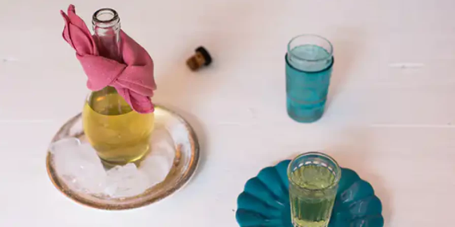 Limoncello caseiro.