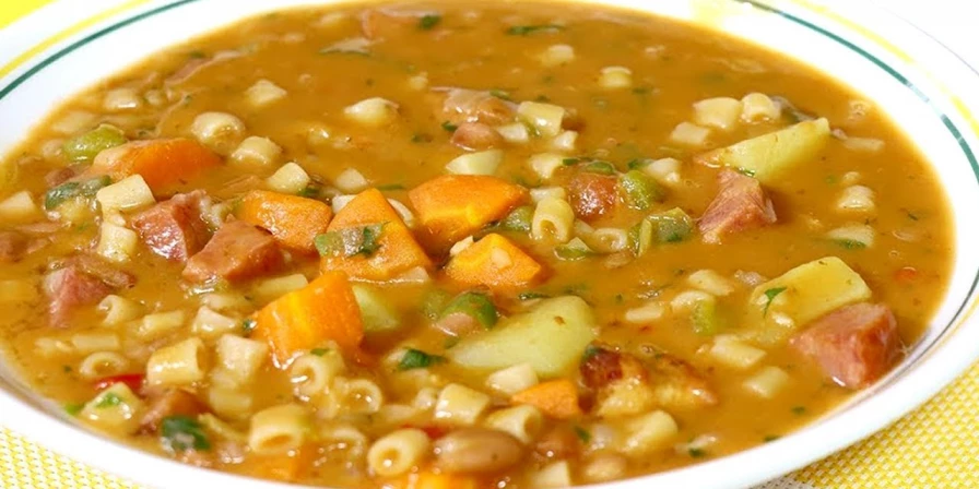Sopa de feijão.
