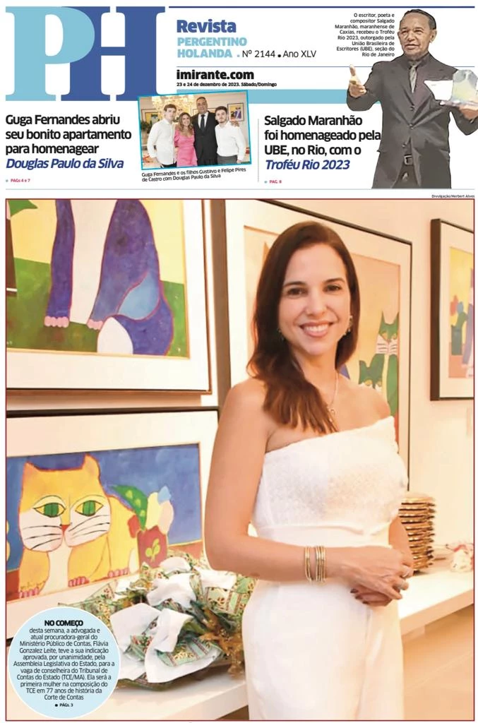 É destaque de Capa do PH Revista deste fim de semana, a primeira mulher a compor o TCE em 77 anos de história da Corte de Contas, a atual procuradora-geral do Ministério Público de Contas, Flávia Gonzalez Leite