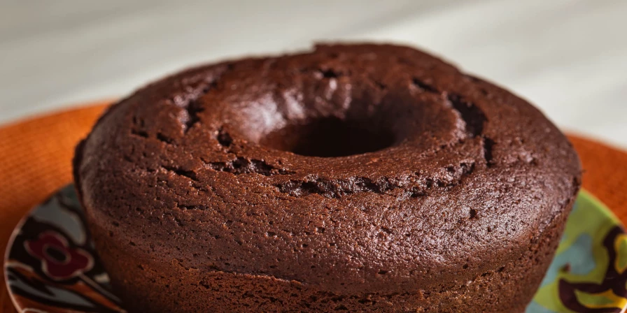 Bolo de chocolate.