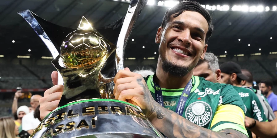 Gustavo Gómez, zagueiro e capitão do Palmeiras.