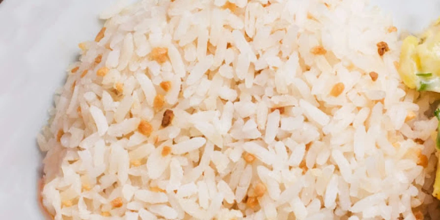 Arroz com alho.