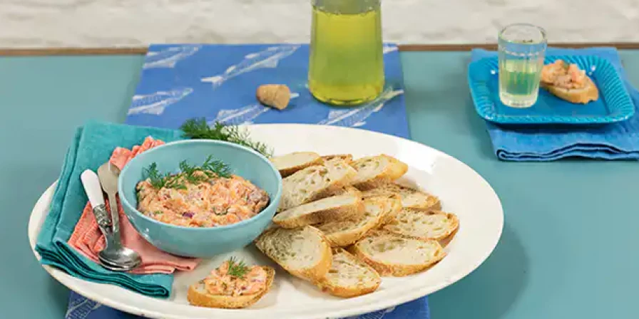 Tartar de salmão.