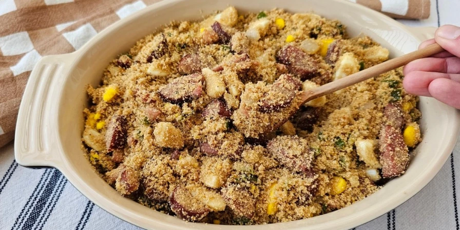 Farofa de bacon.