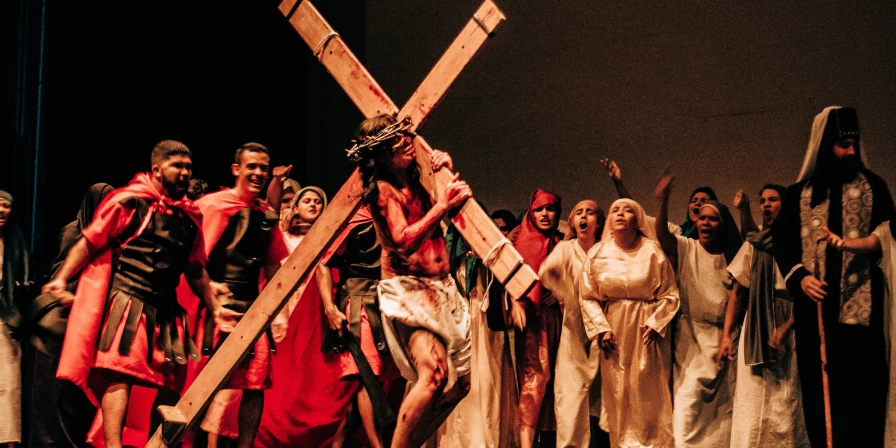 Espetáculo Paixão de Cristo.