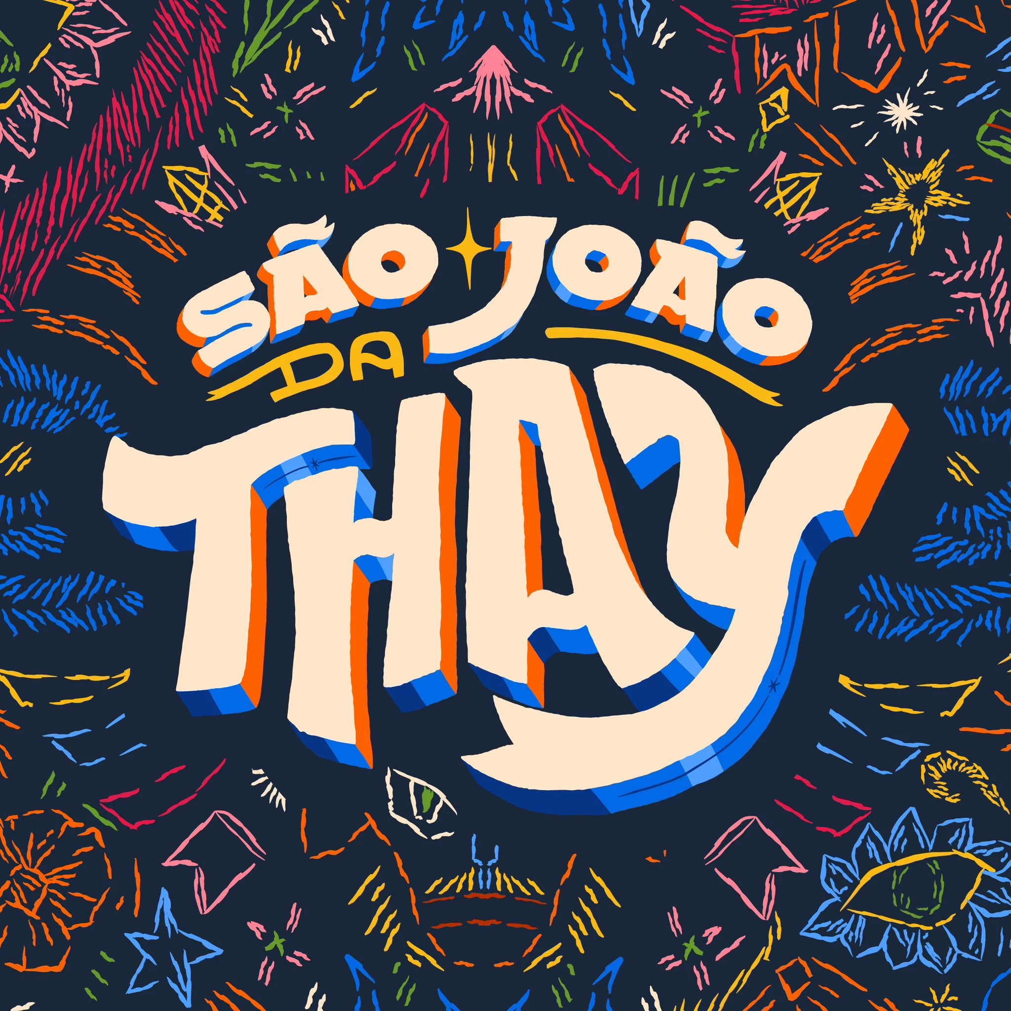 Nova identidade visual do São João da Thay. (Arte: Gabriel Sá e equipe)