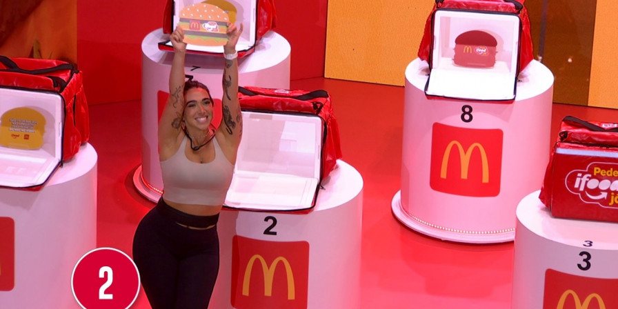 Giovanna venceu mais uma Prova do Líder do BBB 24. (Reprodução / TV Globo)