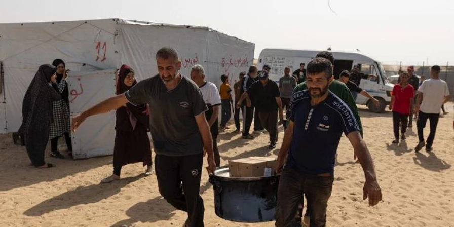 A organização havia levado uma carga de alimentos ao território palestino horas antes do bombardeio israelense.