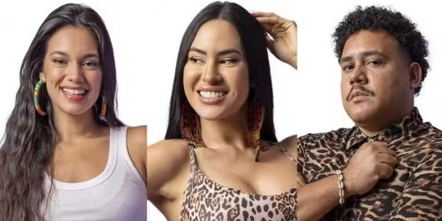 Alane, Isabelle e Lucas Henrique se enfrentam no Paredão. (Foto: Reprodução)