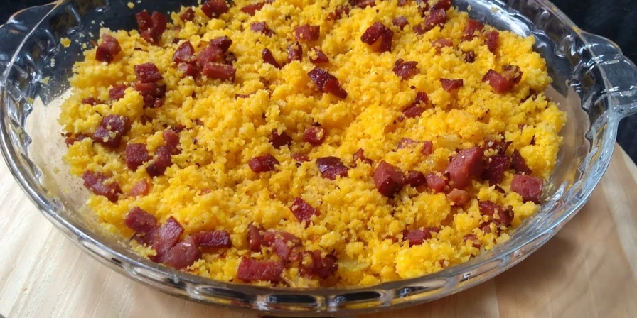 cuscuz com calabresa