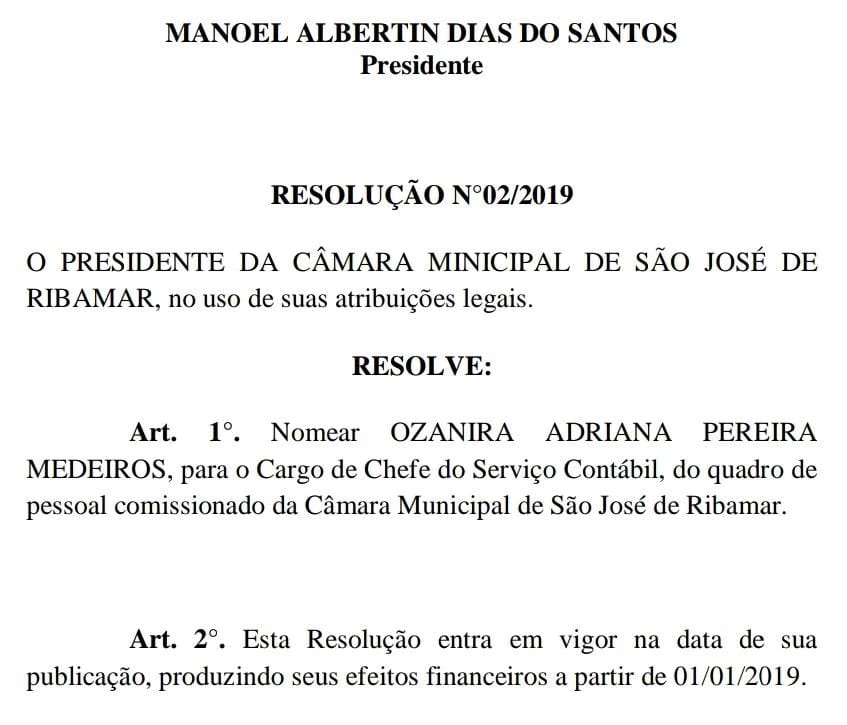 Documento oficial