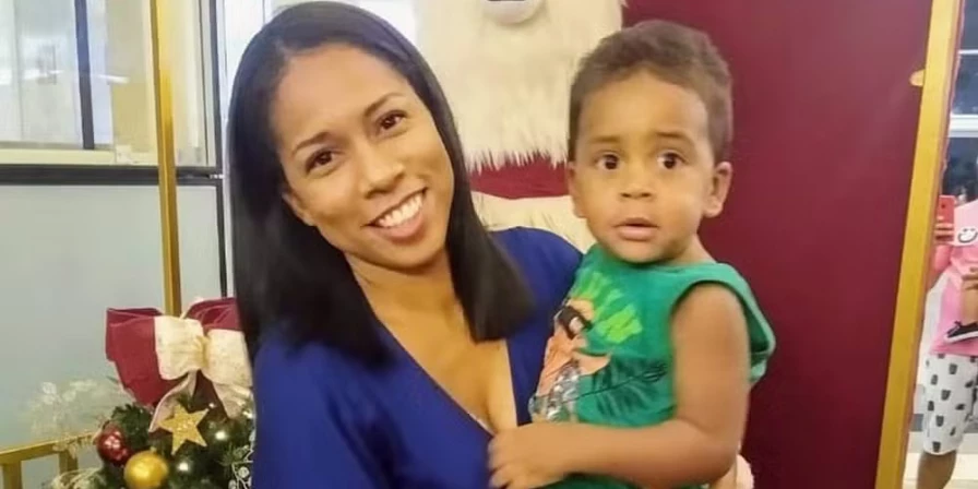 Diana Michelle Machado Santos da Silva e seu filho Pietro Vinícius Santos de Oliveira morreram eletrocutados em Timon.