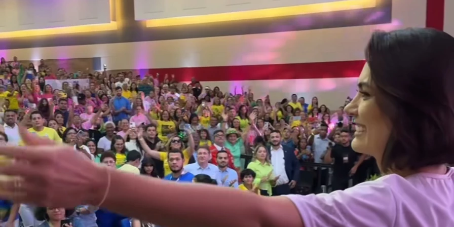 Michelle Bolsonaro participou de evento em São Luis neste sábado