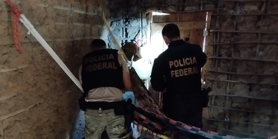 Foi cumprida uma medida cautelar de busca e apreensão, no interior da Terra Indígena Bacurizinho.