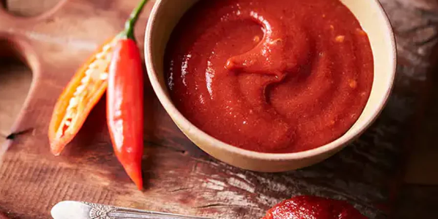 Molho de pimenta com goiabada.