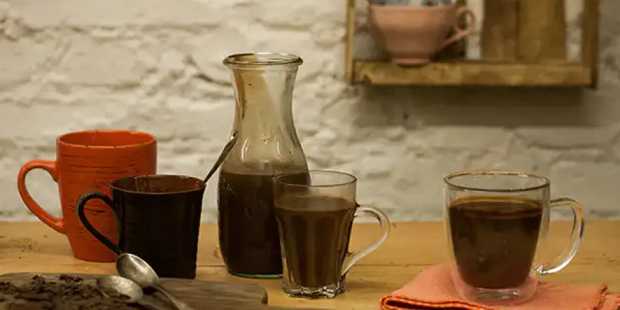 Chocolate quente.