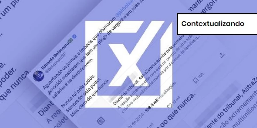 O Comprova monitora conteúdos suspeitos publicados em redes sociais e aplicativos de mensagem sobre políticas públicas, saúde, mudanças climáticas e eleições.