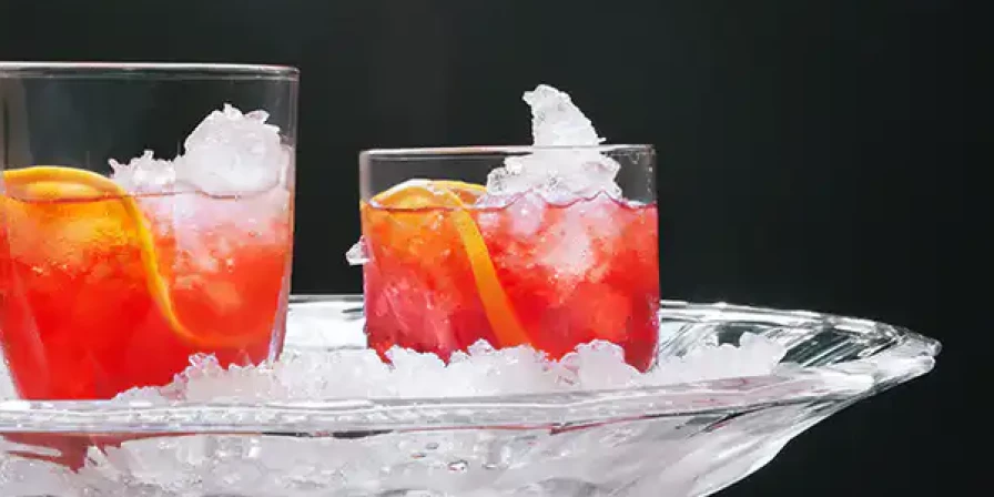 Campari com tangerina.