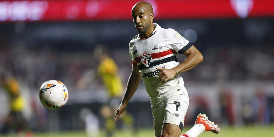 Lucas, meia-atacante do São Paulo.