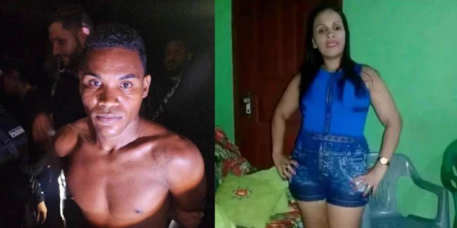 Luciel Pereira matou a facadas Jéssica Lopes.