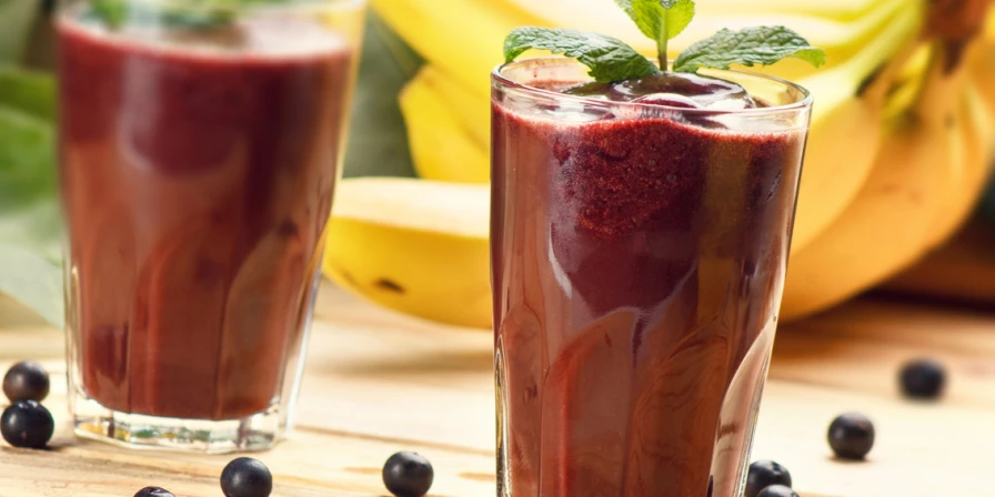 Suco de jussara.