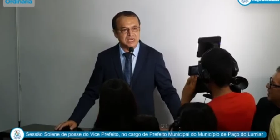 Inaldo Pereira discursou na Câmara após ser empossado prefeito