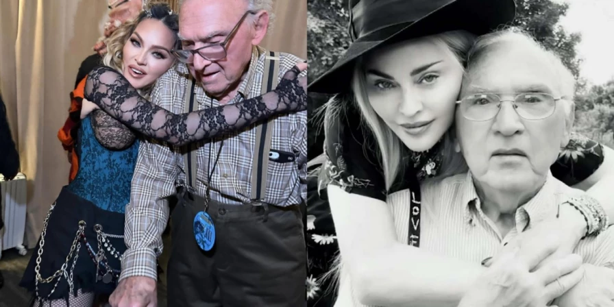 Madonna celebra aniversário do pai
