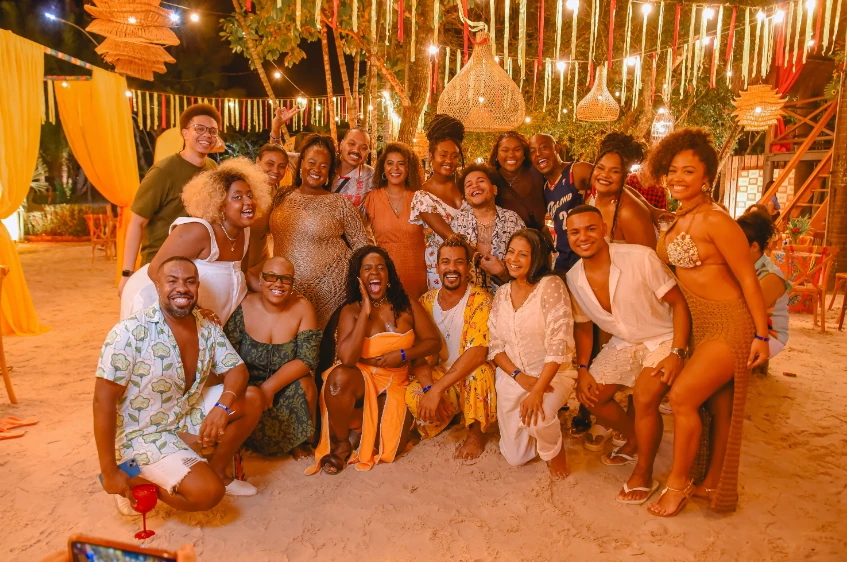 Influenciadores se reúnem em luau do Festival São João da Thay em Barreirinhas. (Foto: Gui Gomes)