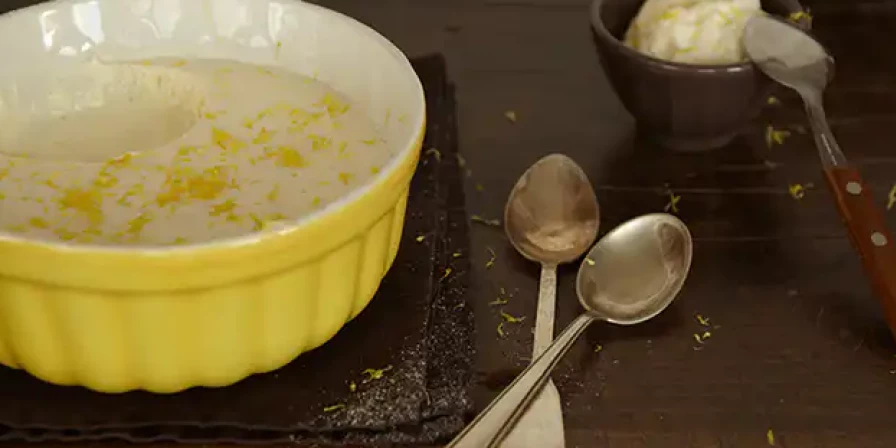 Mousse de limão siciliano.