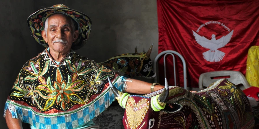 Djalma Marquês Silva, mestre dos bordados.