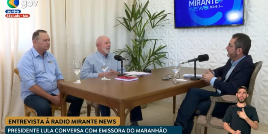 Lula concedeu entrevista exclusiva à Mirante News FM