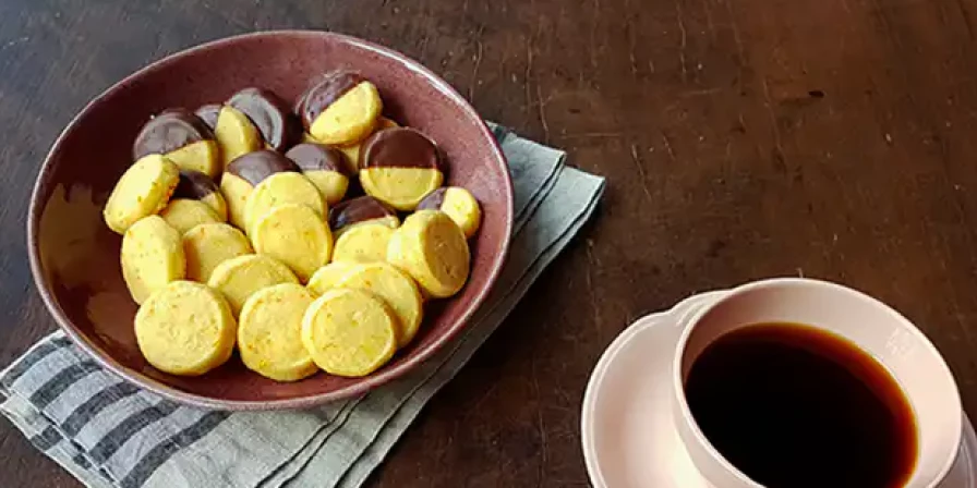 Biscoito de laranja.