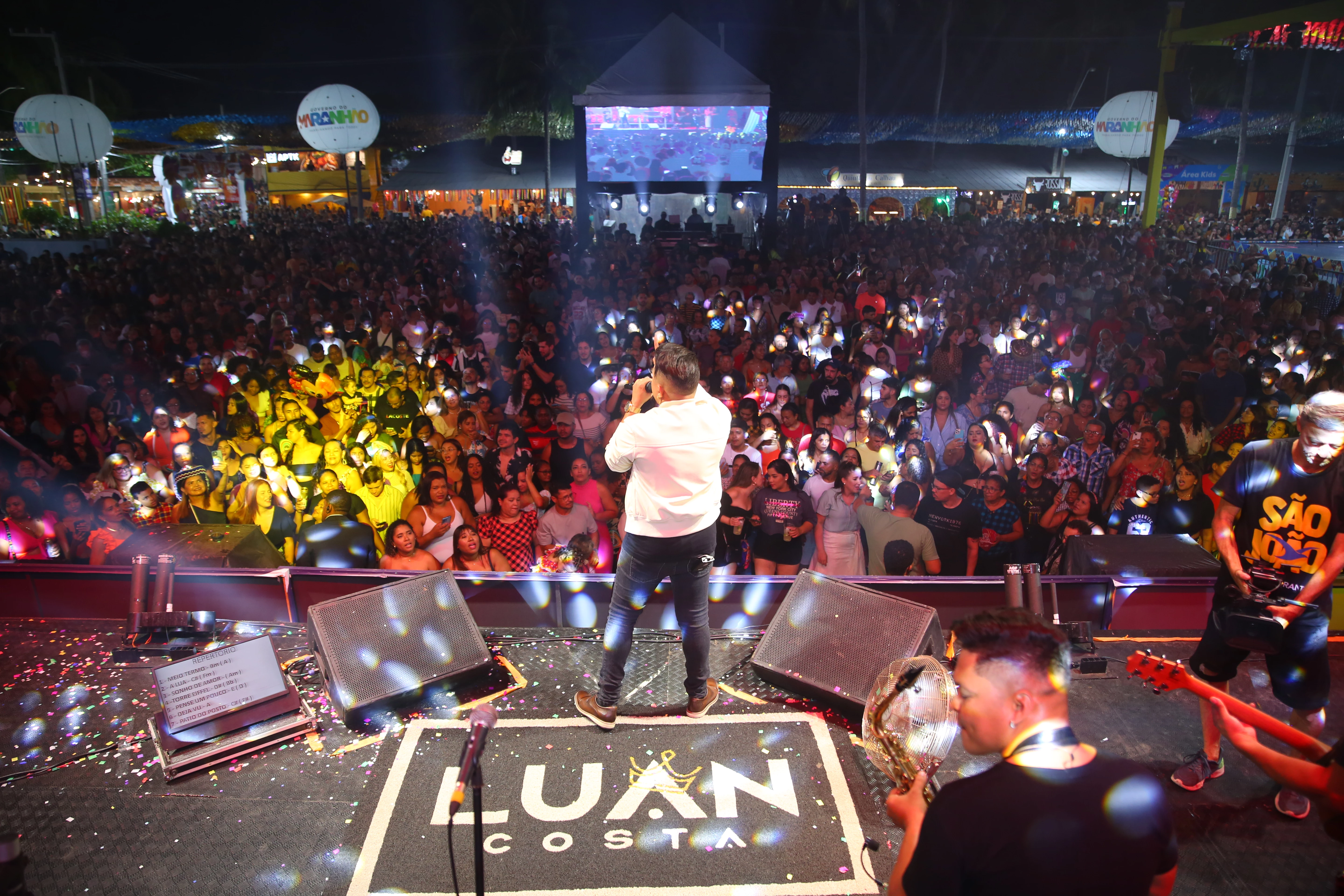Show de Luan Costa no Arraial do Ipem. (Foto: Jânio Ferreira / Governo do Maranhão)