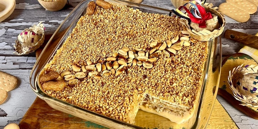Caso queira, você pode substituir a bolacha de maizena por biscoito champagne.