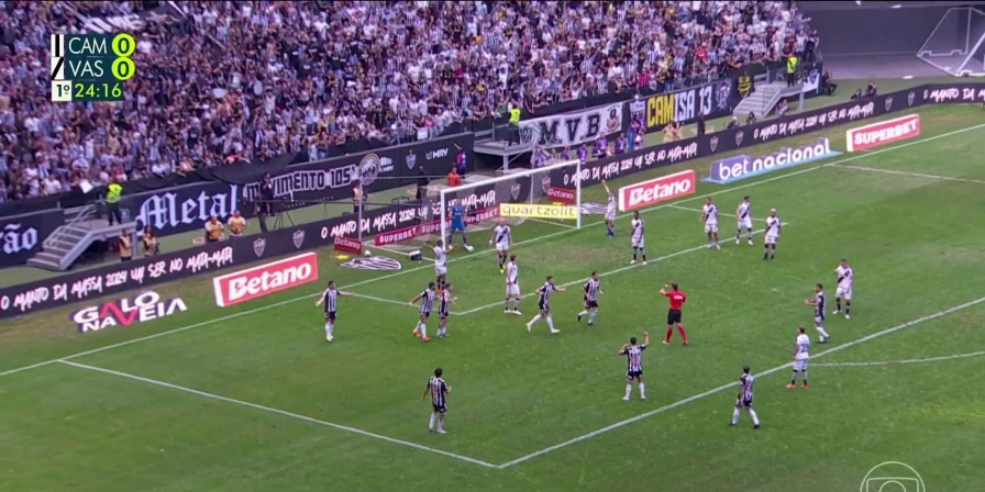 Partida entre Atlético-MG e Vasco foi disputada na Arena MRV