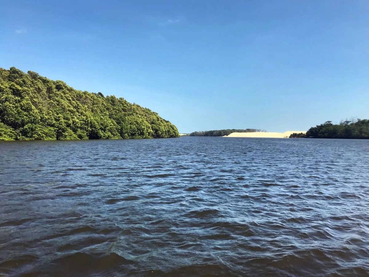 Rio Preguiças, em Barreirinhas. (Foto: Divulgação)