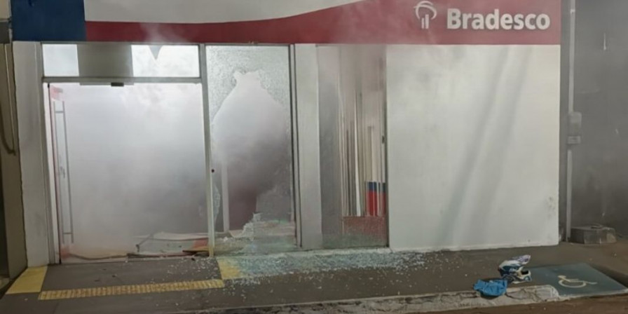 Mais uma agência bancária foi alvo de criminosos no Maranhão. (Foto: Reprodução/Redes sociais)
