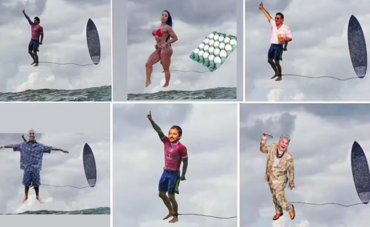 Famosos que entraram para o meme. Foto: reprodução/redes sociais