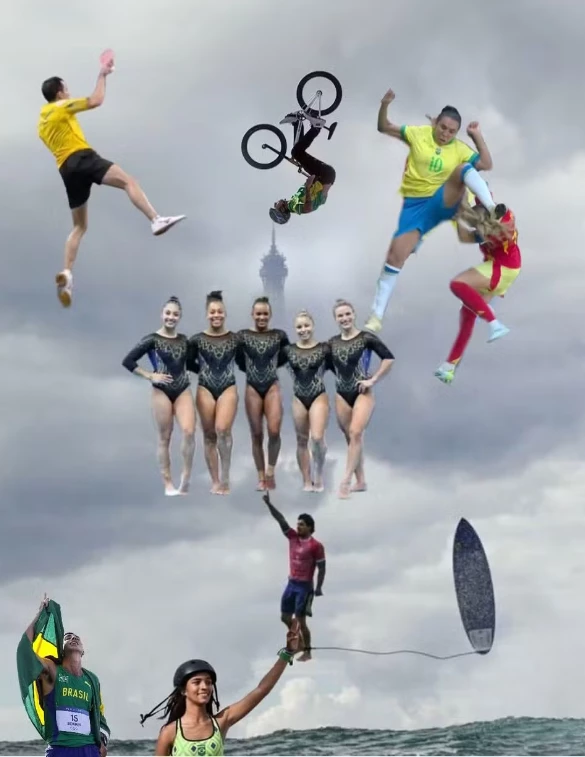 Gabriel Medina, equipe de ginástica e muito mais. Foto: reprodução/redes sociais
