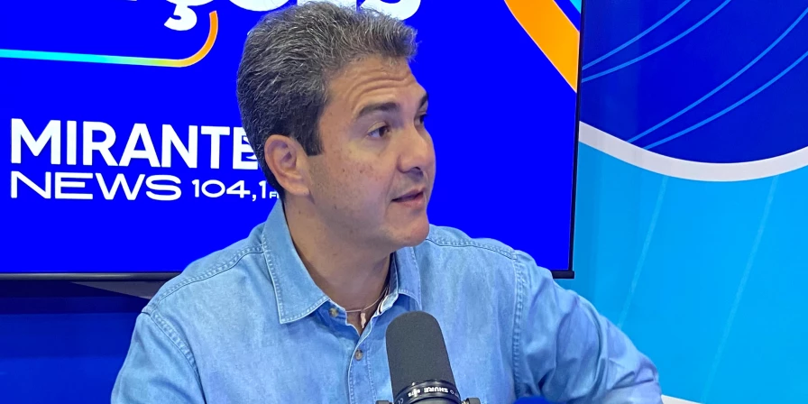 Candidato Eduardo Braide durante entrevista ao programa Ponto Final desta quinta-feira (15).