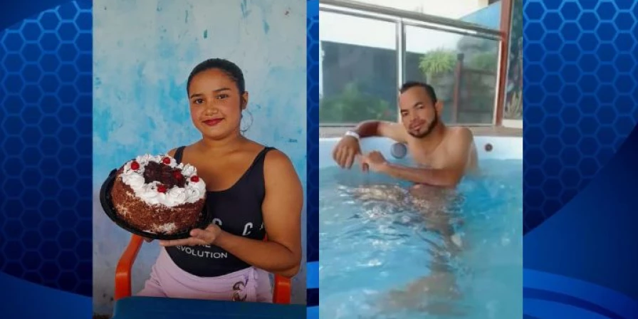 Vítima e suspeito do feminicídio registrado em Santa Inês.