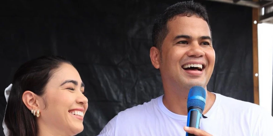 Calvet Filho e sua esposa